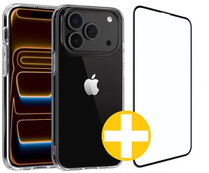 Transparant hoesje met screenprotector voor iPhone 17 Pro Max