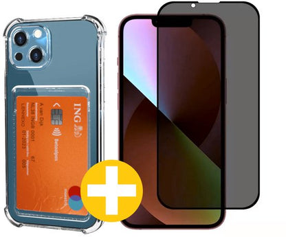 Lennexo iPhone 14 Plus pashouder hoesje
