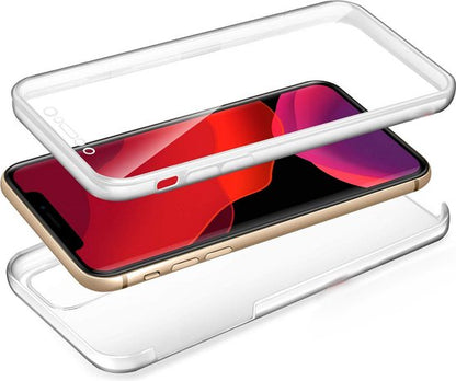 Lennexo 2 in 1 iPhone 11 Pro Max siliconen hoesje