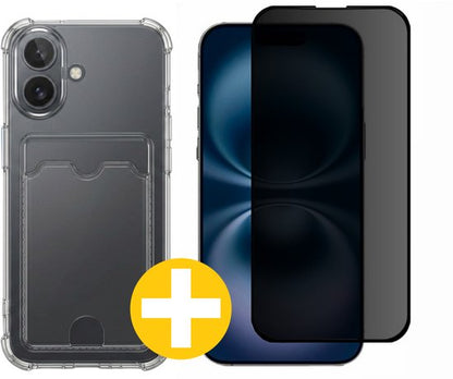 Lennexo pashouder hoesje voor iPhone 16 Plus