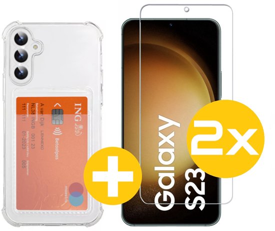 Lennexo pashouder hoesje voor Samsung S23