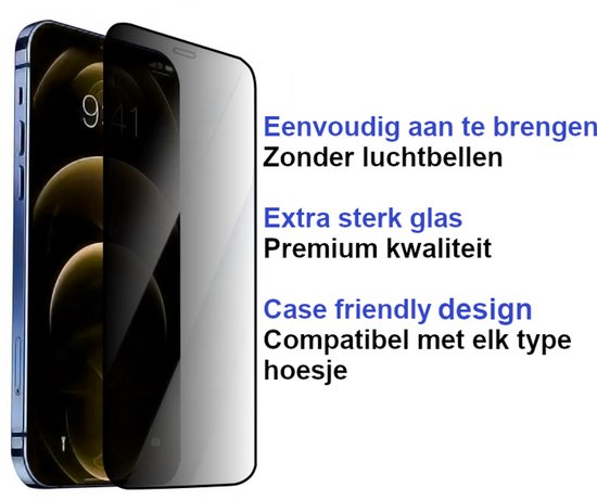 ArmorDrop privacy screenprotector voor iPhone 12 Mini