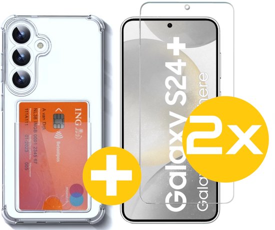 Lennexo pashouder hoesje voor Samsung S24+