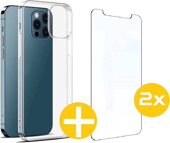 Lennexo iPhone 13 Mini hoesje en screenprotector set