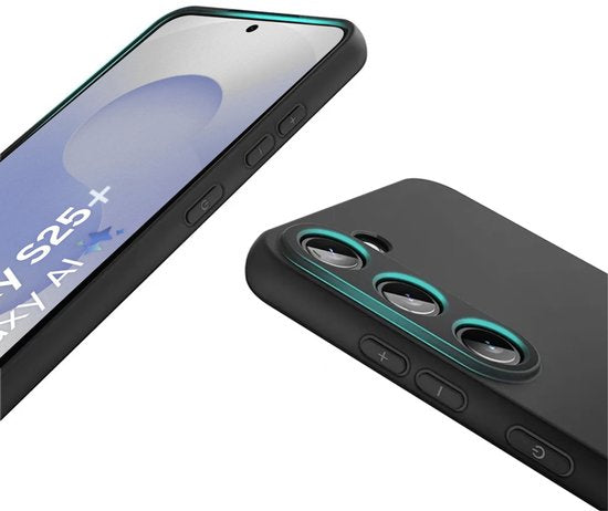 Lennexo siliconen hoesje en screenprotector voor Samsung Galaxy S25+