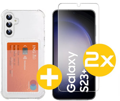 Lennexo pashouder hoesje voor Samsung S23+