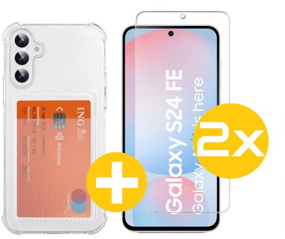 Lennexo pashouder hoesje voor Samsung S24 FE
