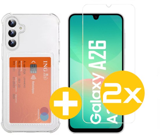 Lennexo pashouder hoesje voor Samsung A26