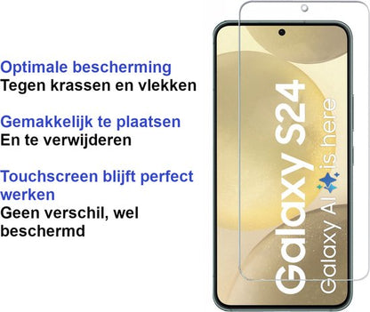 Armordrop glazen screenprotector voor Samsung S24