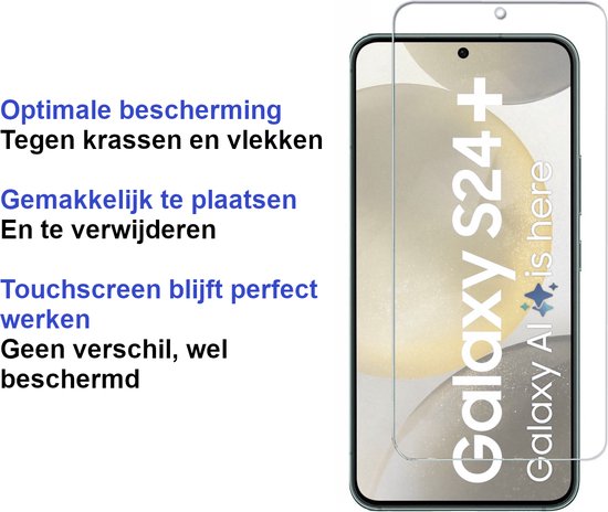 Armordrop gehard glas screenprotector voor Samsung S24+