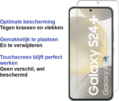 Armordrop gehard glas screenprotector voor Samsung S24+