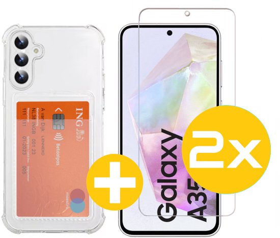 Lennexo pashouder hoesje voor Samsung A35