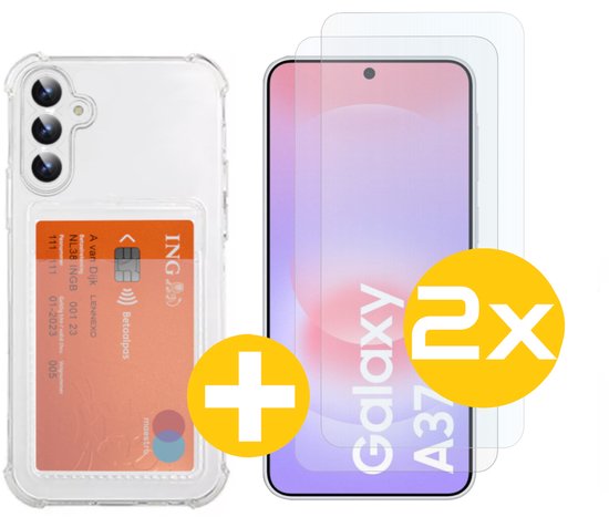 Lennexo pashouder hoesje voor Samsung A37