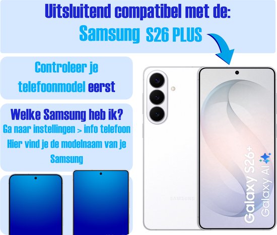 Armor Selekt screenprotector voor Samsung S26 Plus