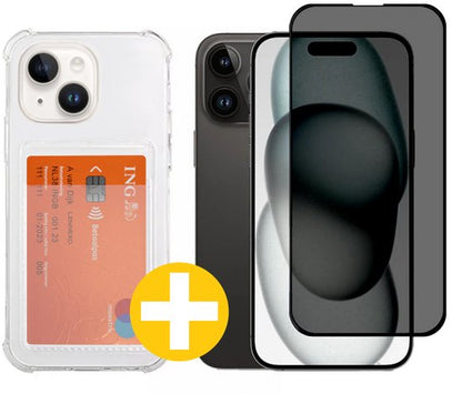 Lennexo pashouder hoesje voor iPhone 15