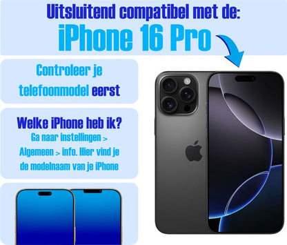 Armor Selekt screenprotector voor iPhone 16 Pro