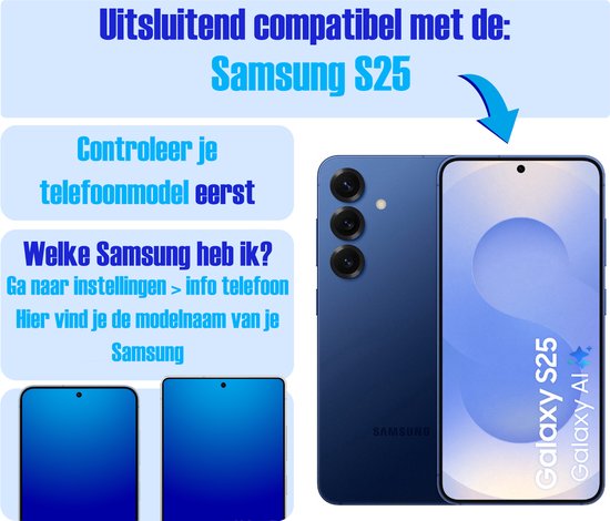 Armor Selekt screenprotector voor Samsung S25