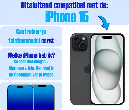 Armor Selekt screenprotector voor iPhone 15