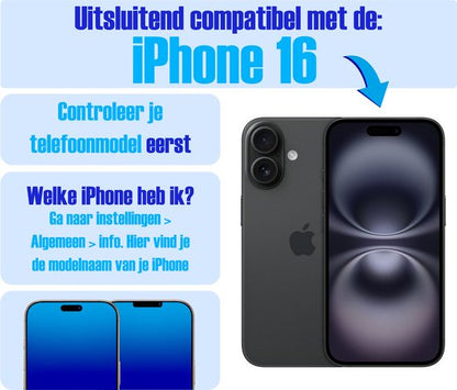 Armor Selekt screenprotector voor iPhone 16