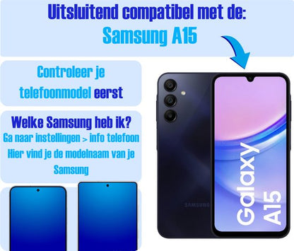 Armor Selekt screenprotector voor Samsung A15