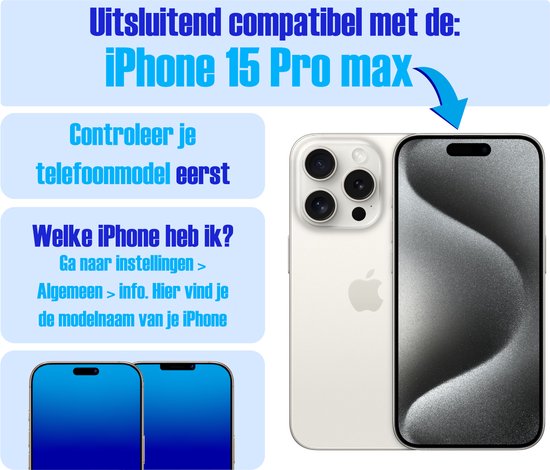 Armor Selekt screenprotector voor iPhone 15 Pro Max