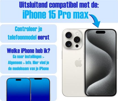 Armor Selekt screenprotector voor iPhone 15 Pro Max