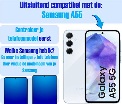 Armor Selekt Tempered Glass Screenprotector voor Samsung A55