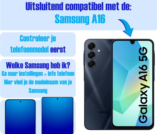 Armor Selekt screenprotector voor Samsung A16