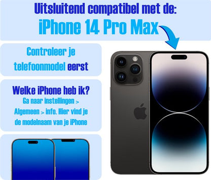 Armor Selekt gehard glas screenprotector voor iPhone 14 Pro Max
