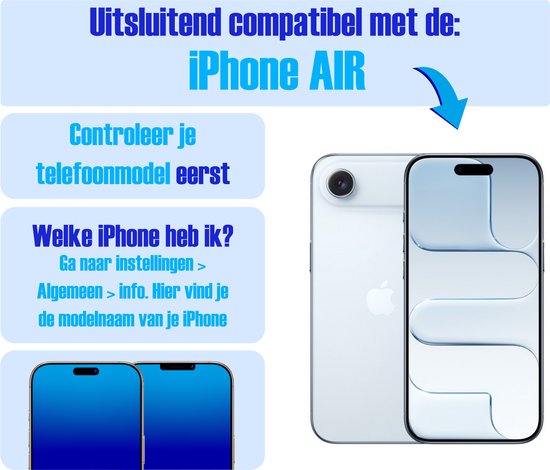 Armor Selekt screenprotector voor iPhone AIR