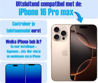 Armor Selekt screenprotector voor iPhone 16 Pro Max