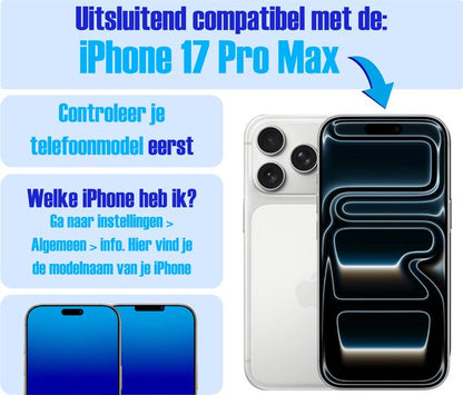 Armor Selekt screenprotector voor iPhone 17 Pro Max