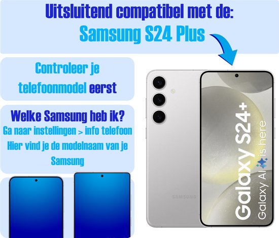 Armor Selekt screenprotector voor Samsung S24 Plus