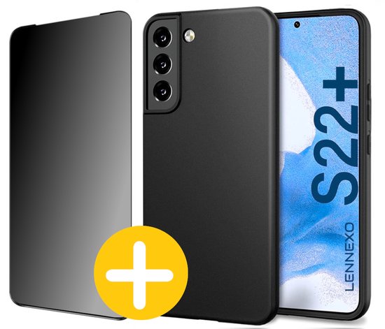 Samsung S22+ Hoesje met Privacy Screenprotector