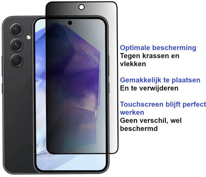 ArmorDrop transparant hoesje met 2x privacy screenprotector voor Samsung A54