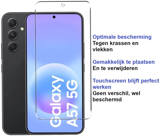 Armordrop Gehard Glas Screenprotector Geschikt Voor Samsung A57 - 2 Stuks