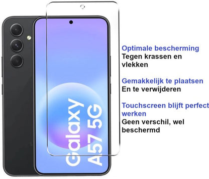 Armordrop Gehard Glas Screenprotector Geschikt Voor Samsung A57 - 2 Stuks