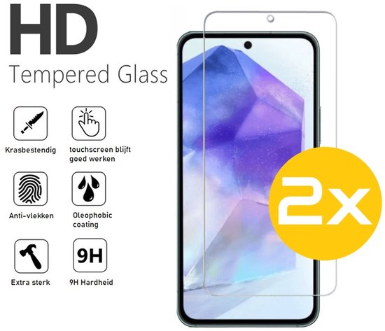 Anti-shock hoesje en screenprotector voor Samsung A55