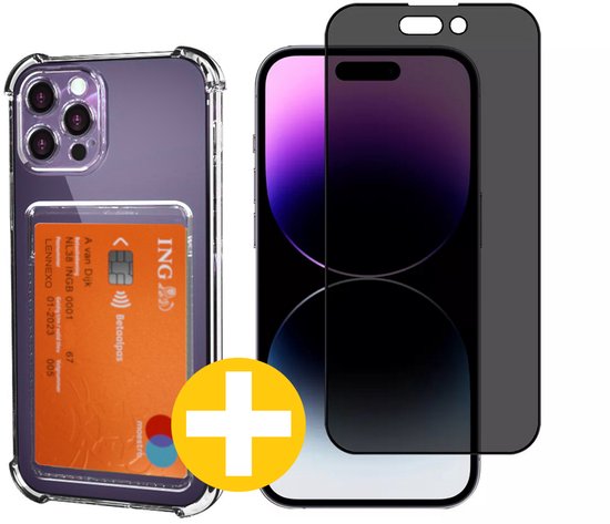 Lennexo pashouder hoesje voor iPhone 14 Pro