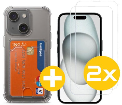 Lennexo pashouder hoesje voor iPhone 15