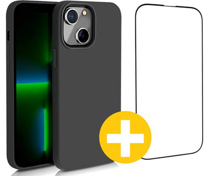Lennexo iPhone 14 Plus hoesje en screenprotector combi