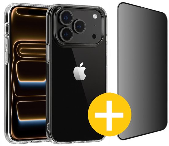 iPhone 17 Pro Max beschermset met transparant hoesje