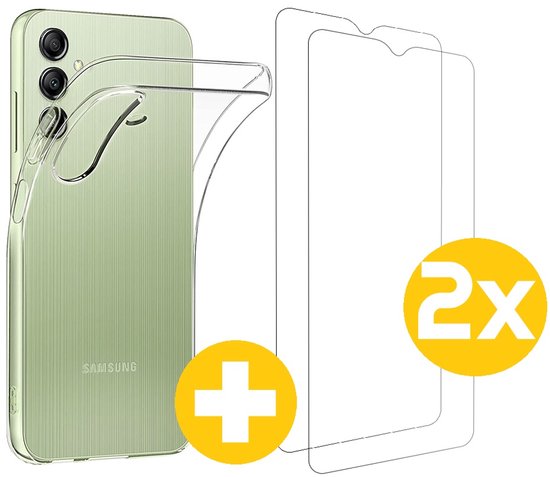 Lennexo hoesje en screenprotector voor Samsung Galaxy A14