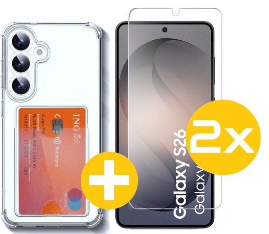 Lennexo pashouder hoesje voor Samsung S26