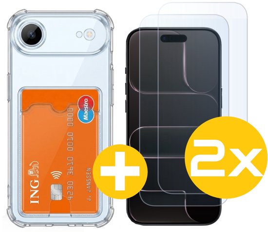 Lennexo pashouder hoesje en screenprotector