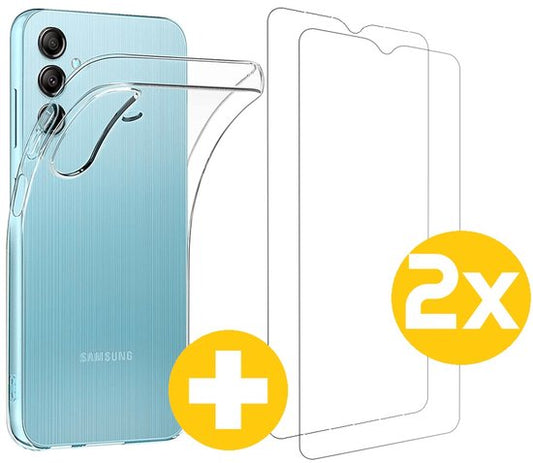 Lennexo hoesje en screenprotector voor Samsung Galaxy A34