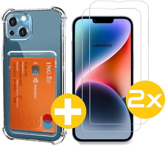 Lennexo pashouder hoesje voor iPhone 14