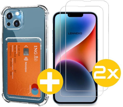 Lennexo pashouder hoesje voor iPhone 14