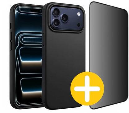 iPhone 17 Pro hoesje met privacy screenprotector