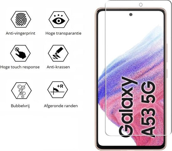 Screenprotector geschikt voor Samsung Galaxy A53 5G